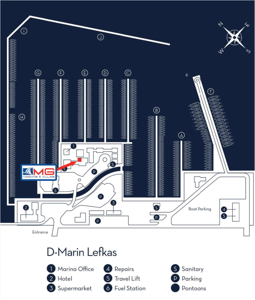 Lefkas, Main port (MG Yachts)