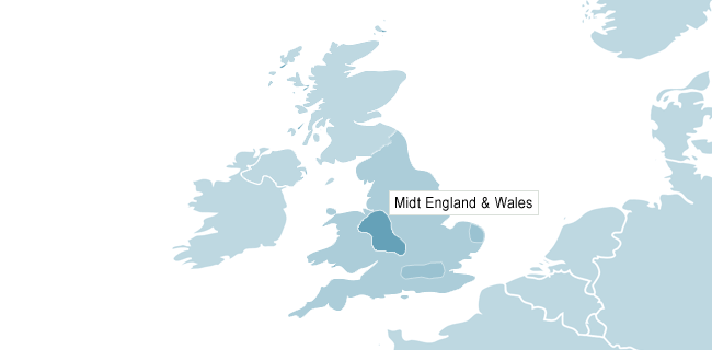 Kort over Manchester